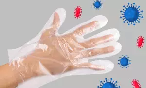 Innovación revolucionaria para ponerse los guantes higiénicos