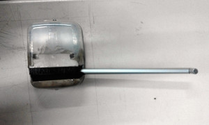 Dispositivo de seguridad con cerradura oculta