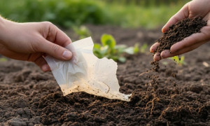 Bioplástico fertilizado: transformar residuos en suelo fértil