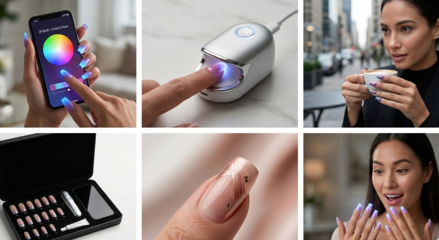 La revolución de las uñas conectadas que cambian de color al infinito