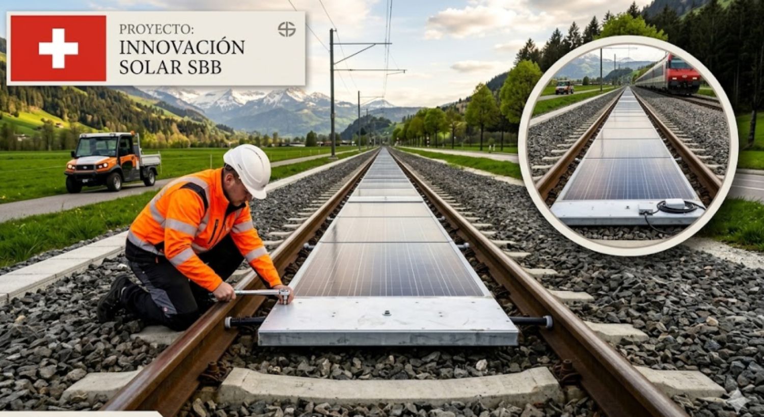 Vías al futuro: el potencial de la energia solar ferroviaria