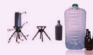 Sistema de taponamiento, sujeción y vesamiento de una botella o garrafa