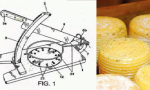 Aparato para cortar queso en porciones