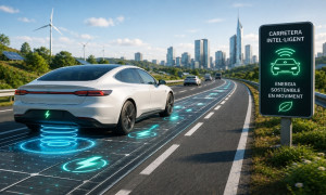 Una carretera que recarrega els vehicles elèctrics mentre circulen