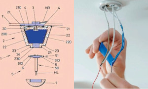 Sistema para montar y conectar eléctricamente lámparas de techo y la correspondiente lámpara así equipada