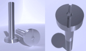 Tornillo autoblocante para implantes dentales