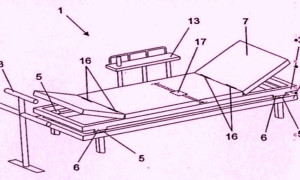 Cama para cinesiterapia